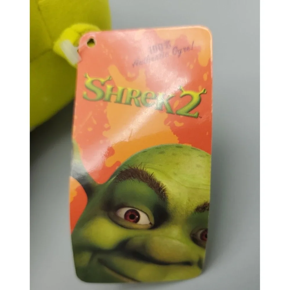 2004 Dreamworks Shrek 2 Shrek Stuffed Plush Toy by Nanco 15‎ inch With Tag Read